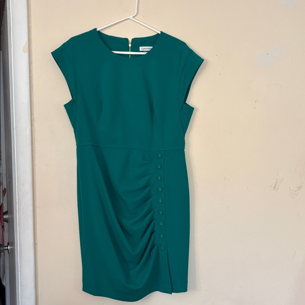Calvin Klein Emerald Mini Dress, size 12.